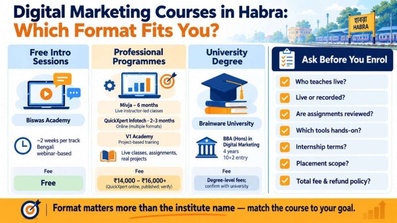 Infographic explaining what placement assistance usually includes versus what it rarely means, clarifying that it is not a guaranteed job offer.